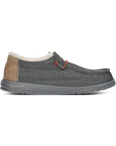 Mocasines de Hombre HEY DUDE MOCASINES DUDE WALLY  SHELL BLACK