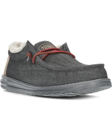 Mocasines de Hombre HEY DUDE MOCASINES DUDE WALLY  SHELL BLACK