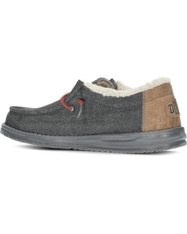 Mocasines de Hombre HEY DUDE MOCASINES DUDE WALLY  SHELL BLACK