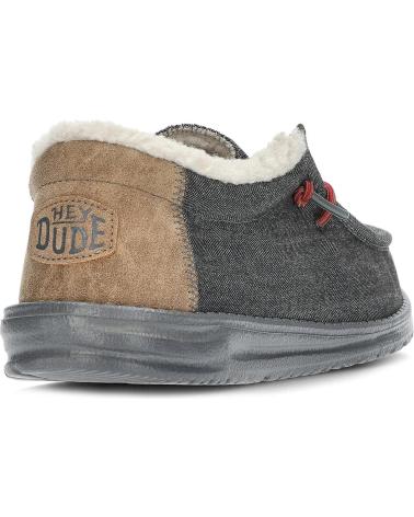 Mocasines de Hombre HEY DUDE MOCASINES DUDE WALLY  SHELL BLACK