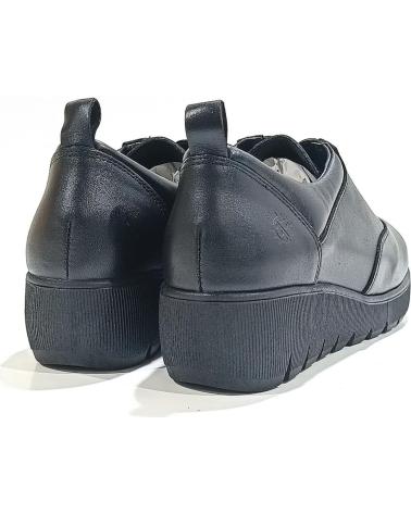Zapatos de Mujer YOKONO ZAPATO DE PIEL CON CUNA Y PLATAFORMA DE GOMA NEGRO