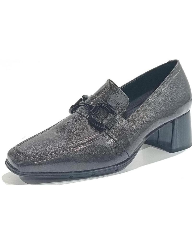Scarpe per Donna DCHICAS ZAPATO MOCASIN DE CHAROL CON ESTRIBO Y SUELA DE GOMA GRAFITO