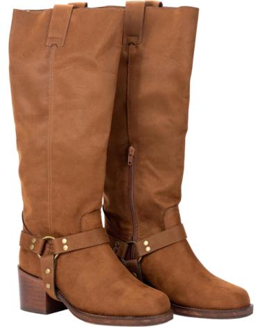 Botas de Mujer KESLEM BOTAS EN COLOR  PARA CUERO