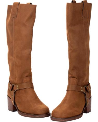 Botas de Mujer KESLEM BOTAS EN COLOR  PARA CUERO