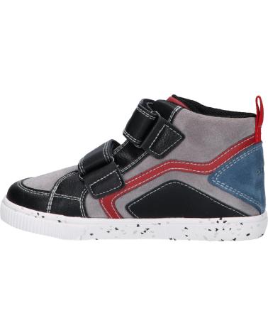 Esportes  de Menina e Menino GEOX B04A7C 022ME B KILWI BOY C0260 BLACK-DK RED