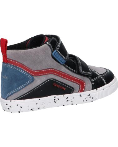 Esportes  de Menina e Menino GEOX B04A7C 022ME B KILWI BOY C0260 BLACK-DK RED
