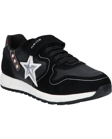 Deportivas de Niña GEOX J16AQA 02285 J ALBEN GIRL C0039 BLACK-SILVER