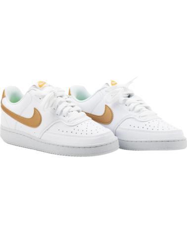 NIKE COURT VISION LOW NEXT NATURE DH3158 BRANCAS E DOURADAS BLANCO
