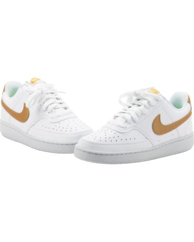 NIKE COURT VISION LOW NEXT NATURE DH3158 BRANCAS E DOURADAS BLANCO