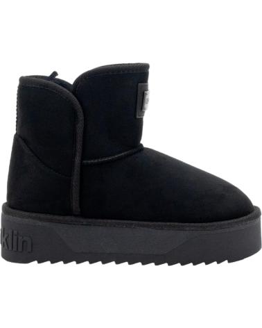 Botines de Mujer d franklin BOTINES PLANOS D FRANKLIN DFSH371004 NEGRO NEGRO