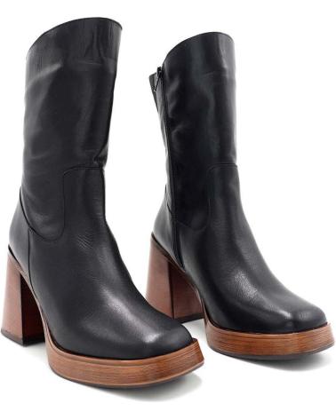 Botines de Mujer CLARA DURAN MEDIA BOTA  KROTY NEGRO