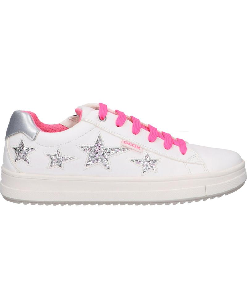 Deportivas de Niña GEOX J02BDB 000BC J REBECCA GIRL C0563 WHITE-FUCHSIA