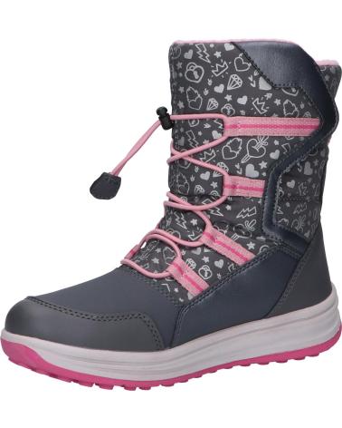 Bottes pour Fille GEOX J042UA 0BCMN J ROBY GIRL B WPF C0952 DK GREY-PINK