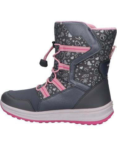 Bottes pour Fille GEOX J042UA 0BCMN J ROBY GIRL B WPF C0952 DK GREY-PINK