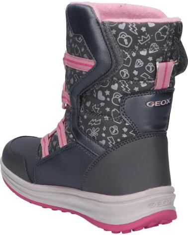 Bottes pour Fille GEOX J042UA 0BCMN J ROBY GIRL B WPF C0952 DK GREY-PINK