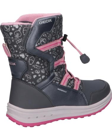 Bottes pour Fille GEOX J042UA 0BCMN J ROBY GIRL B WPF C0952 DK GREY-PINK