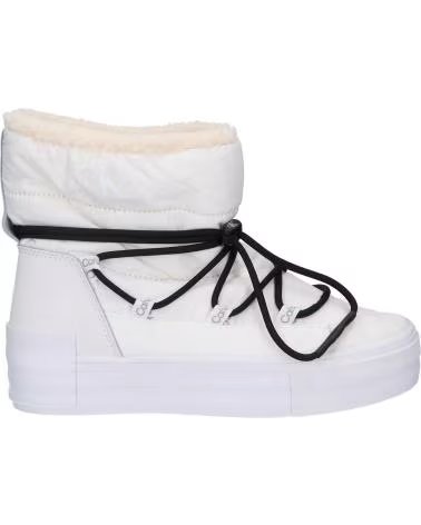 CALVIN KLEIN Botas 312-110834-Ybr-Bright-White-Black en blanco para mujer YBR BRIGHT WHITE-BLACK