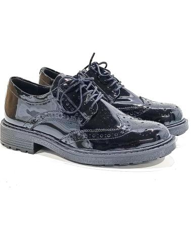 Chaussures pour Femme CLARKS ZAPATO OXFORD PICADO DE CHAROL CON SUELA DE GOMA NEGRO