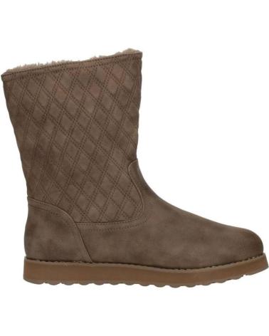 Woman boots SKECHERS BOTINES PLANOS 167675 TAUPE MARRóN