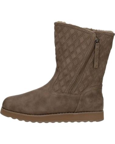Woman boots SKECHERS BOTINES PLANOS 167675 TAUPE MARRóN