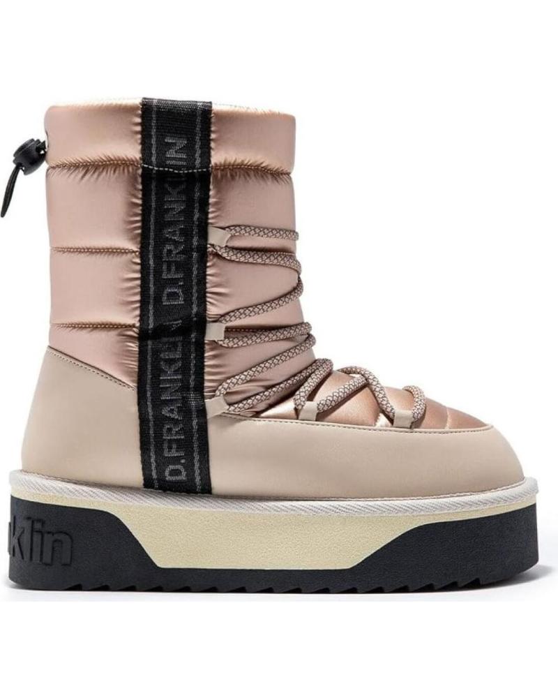Botines de Mujer d franklin BOTINES PLANOS D FRANKLIN DFSH371006 BEIG BEIGE