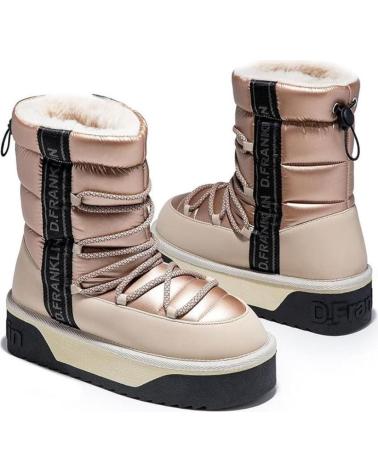 Botines de Mujer d franklin BOTINES PLANOS D FRANKLIN DFSH371006 BEIG BEIGE
