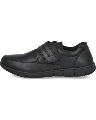 L&R SHOES AF003 SCARPE NERE CON VELCRO NEGRO