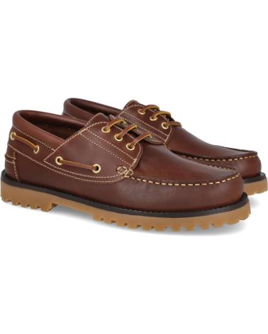 Zapatos de Hombre L&R SHOES LR SHOES 1140 NAUTICOS HOMBRE MARRON