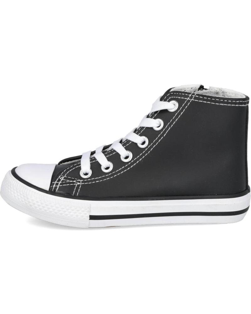 L&R SHOES ABX02 BLACK CANVAS HIGH-TOP SNEAKERS NEGRO