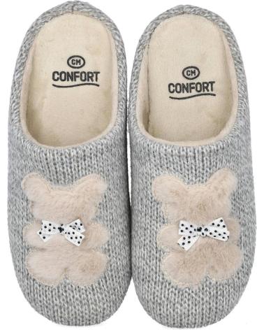 Calzado de casa de Mujer CALZAMUR 10457 ZAPATILLAS DE CASA MUJER PERLA-PIEDRA