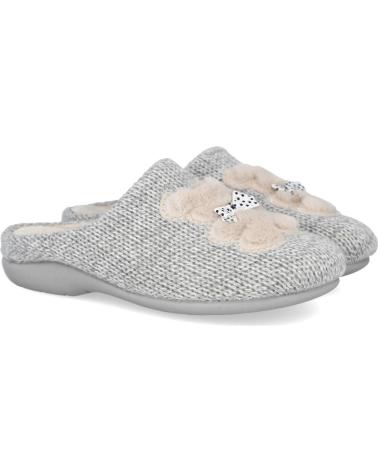 Calzado de casa de Mujer CALZAMUR 10457 ZAPATILLAS DE CASA MUJER PERLA-PIEDRA