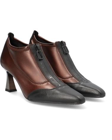 Zapatos-De-Mujer-HISPANITAS-ZAPATO-VESTIR-DE-LICRA-Y-PIEL-CON-TACON-BRONCE