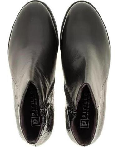 Botines de Mujer PITILLOS 5333 PIEL NEGRA NEGRO