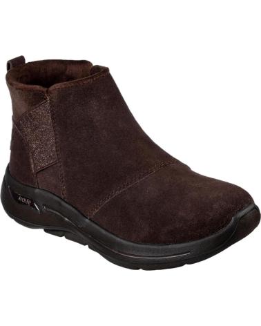 Stivaletti per Donna SKECHERS GO WALK ARCH FIT BOOT 144420 MARRóN