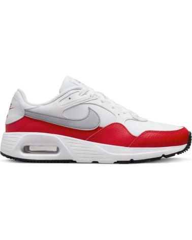 Deportivas de Mujer y Hombre y Niño NIKE CW4555-107 AIR MAX SC WHITE-WOLF GREY-UNIVERSITY RED-BLACK BLANCO