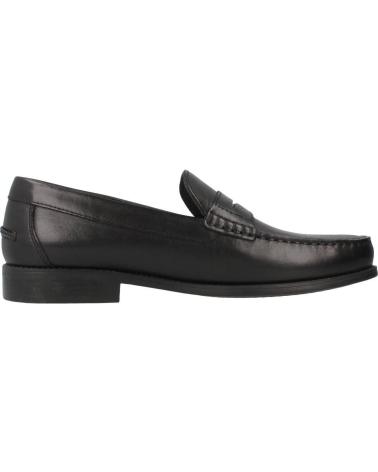 Zapatos de Hombre GEOX ZAPATO MOCASIN DE PIEL CON SUELA DE GOMA NEGRO