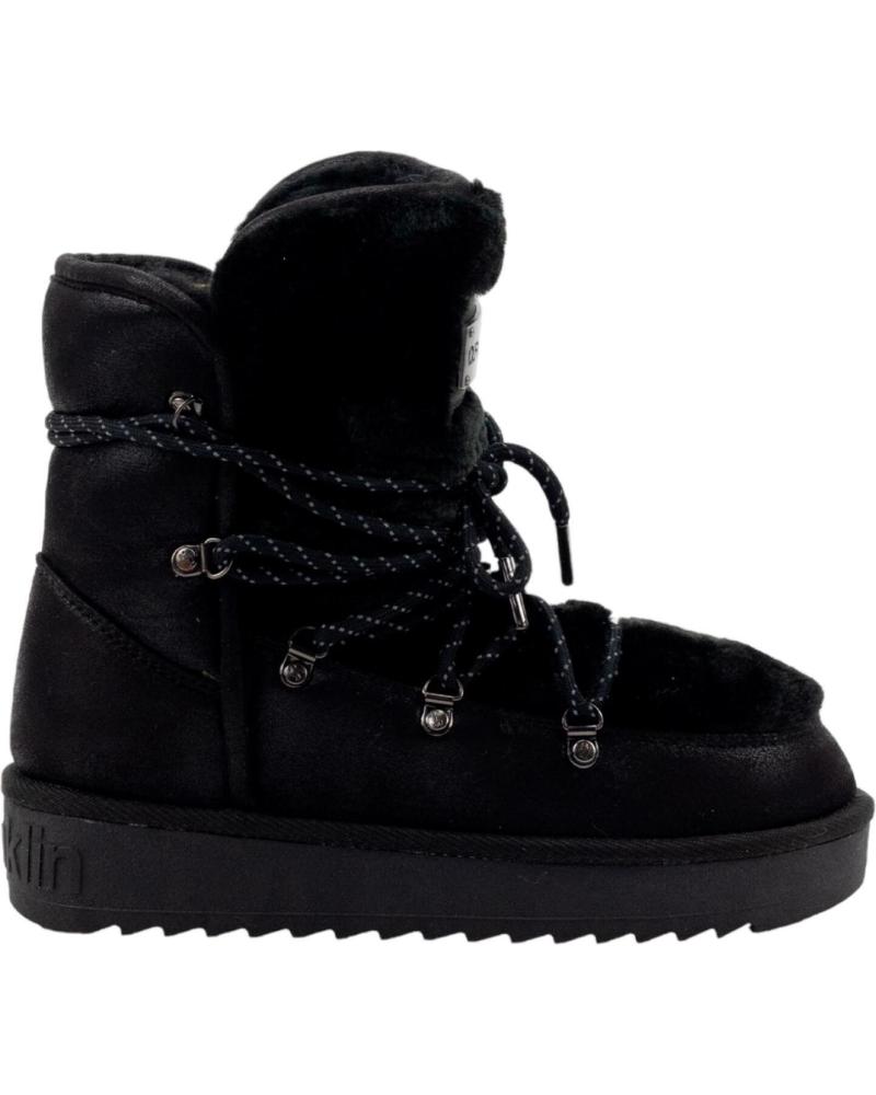 Stiefel für Damen d franklin BOTINES PLANOS D FRANKLIN DFSH370005 NEGRO NEGRO