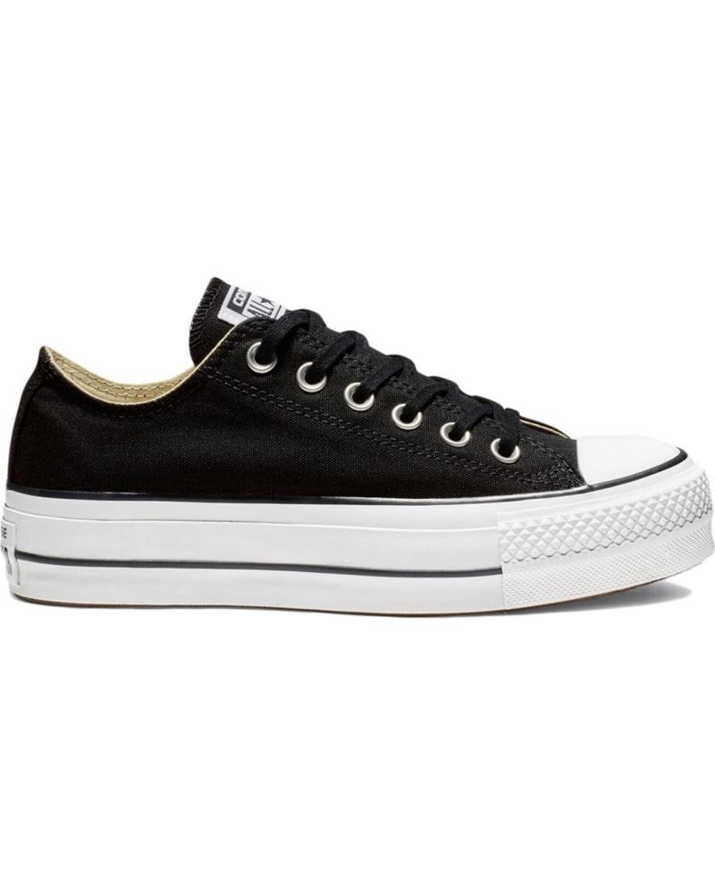 Mocassini per Donna e Uomo CONVERSE ZAPATILLAS CHACK TAYLOR ALL STAR LIFT OX NEGRO 560250C NEGRO