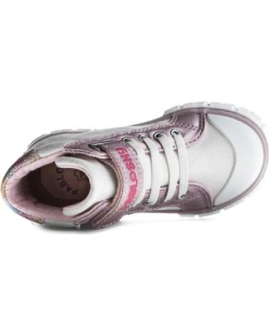 Botines de Niña PABLOSKY 974300 BOTINES DE NINA CON CIERRE ADHERENTE Y SUELA ANT BLANCO