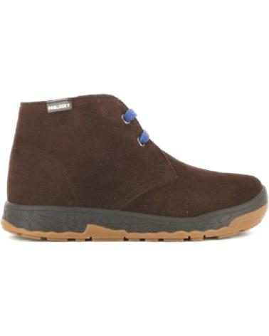 girl and boy Mid boots PAOLA PABLOSKY - BOTAS DE NINO ES DE PIEL CON CORDONES MARRON