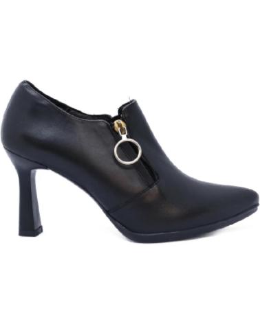 DESIREÉ SCARPE CON TACCO A STIVALETTO CON ZIP NERE NEGRO
