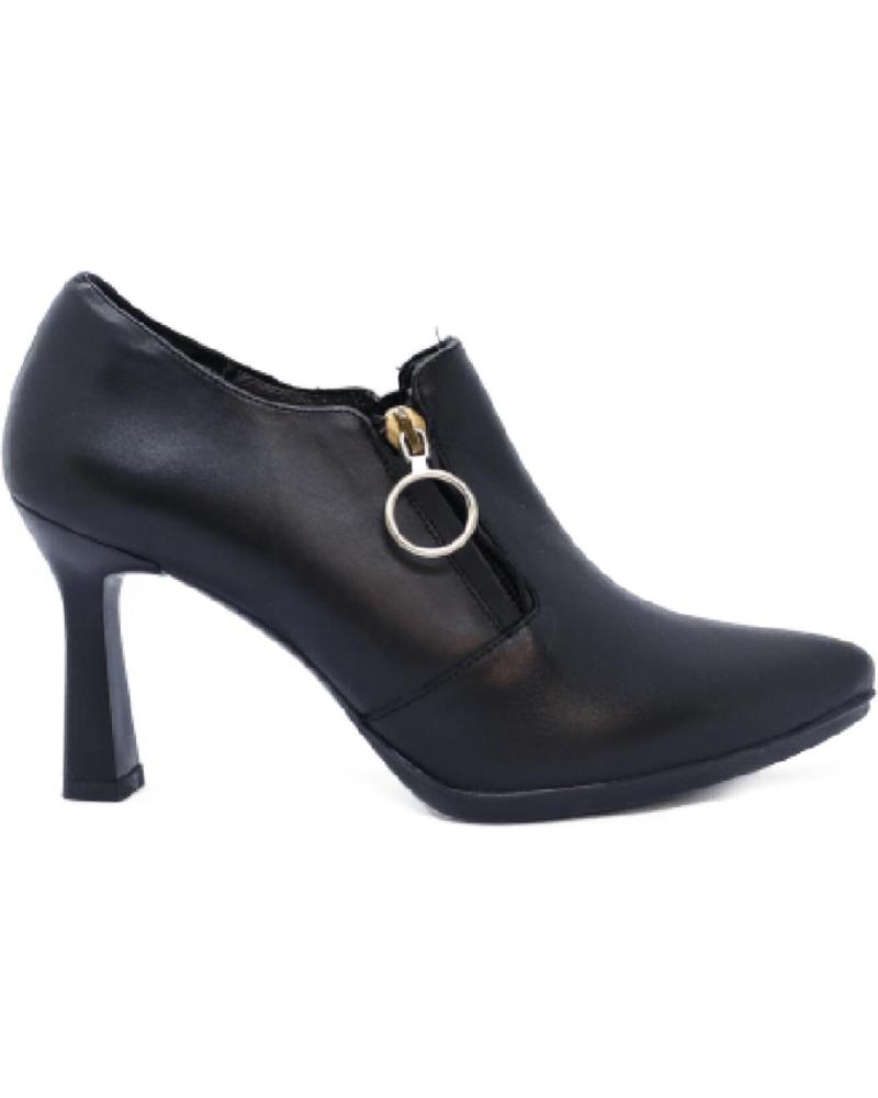 DESIREÉ SCARPE CON TACCO A STIVALETTO CON ZIP NERE NEGRO