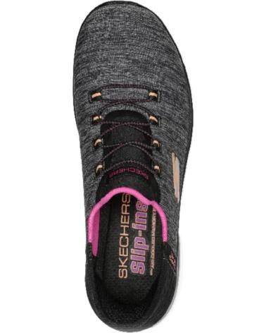 SKECHERS 149937-BKMT MUJER GRIS