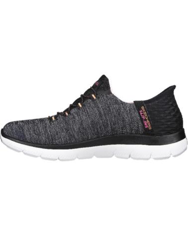 SKECHERS 149937-BKMT MUJER GRIS