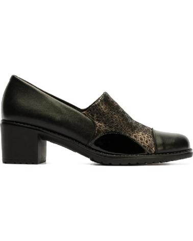 PITILLOS 5330 CROCODILE VAMP BLACK SHOES NEGRO