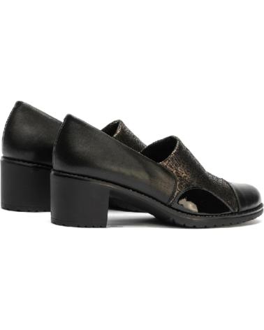 PITILLOS 5330 CROCODILE VAMP BLACK SHOES NEGRO