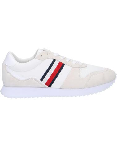 Scarpe sport per Uomo TOMMY HILFIGER FM0FM04886 RUNNER EVO MIX ESS YBS WHITE