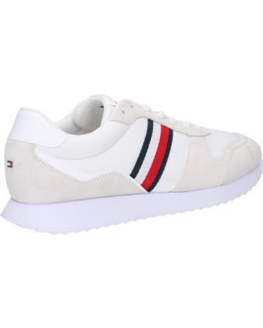 Scarpe sport per Uomo TOMMY HILFIGER FM0FM04886 RUNNER EVO MIX ESS YBS WHITE