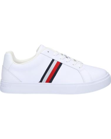 Scarpe sport per Donna TOMMY HILFIGER FW0FW07779 ESSENTIAL COURT SNEAKER STRIPES YBS WHITE