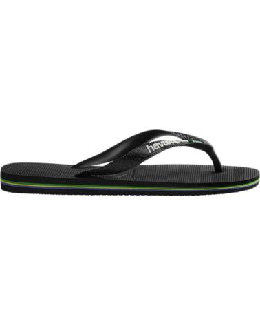 Man and boy Flip flops HAVAIANAS 4110850 1069 BRASIL LOGO BLACK-BLACK